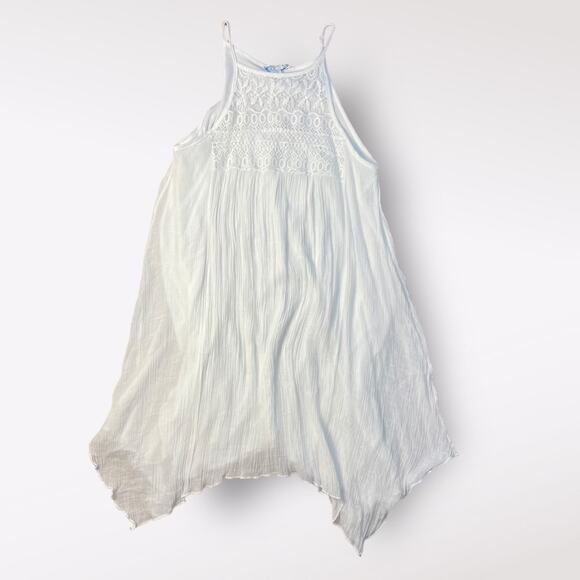 J‎ Gee Ivory Spaghetti Strap Midi Sundress Size L - Picture 1 of 6